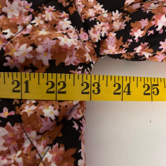 SOCIAL STANDARD By Sanctuary Coat M Jacket Quilted Twill Floral Mock Ne… - Picture 13 of 14